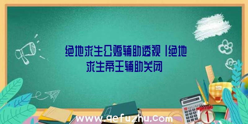 「绝地求生公鸡辅助透视」|绝地求生帝王辅助关闭